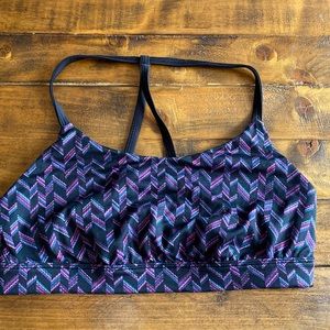 Used purple designed sports bra